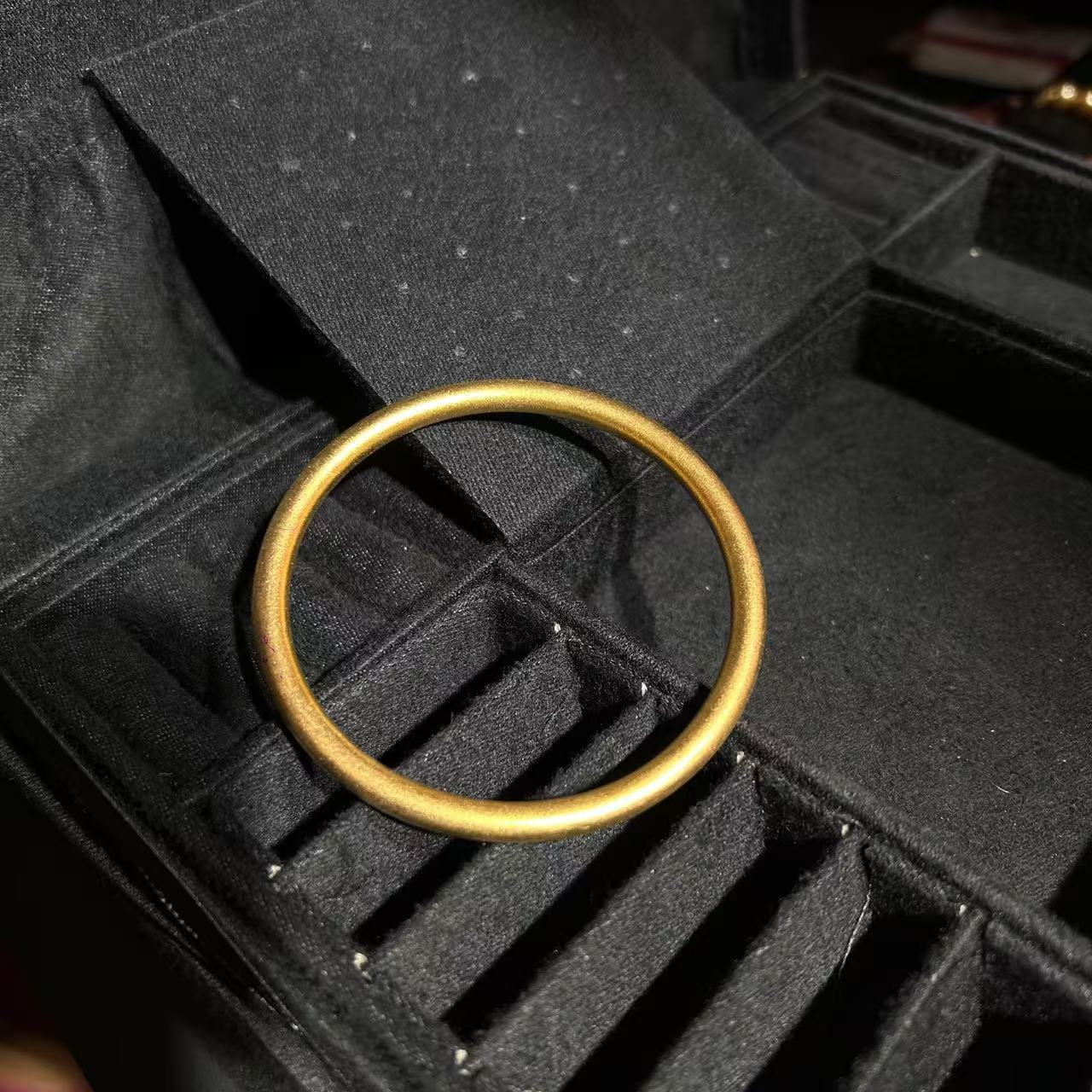 足金999精美气质简约素圈手镯