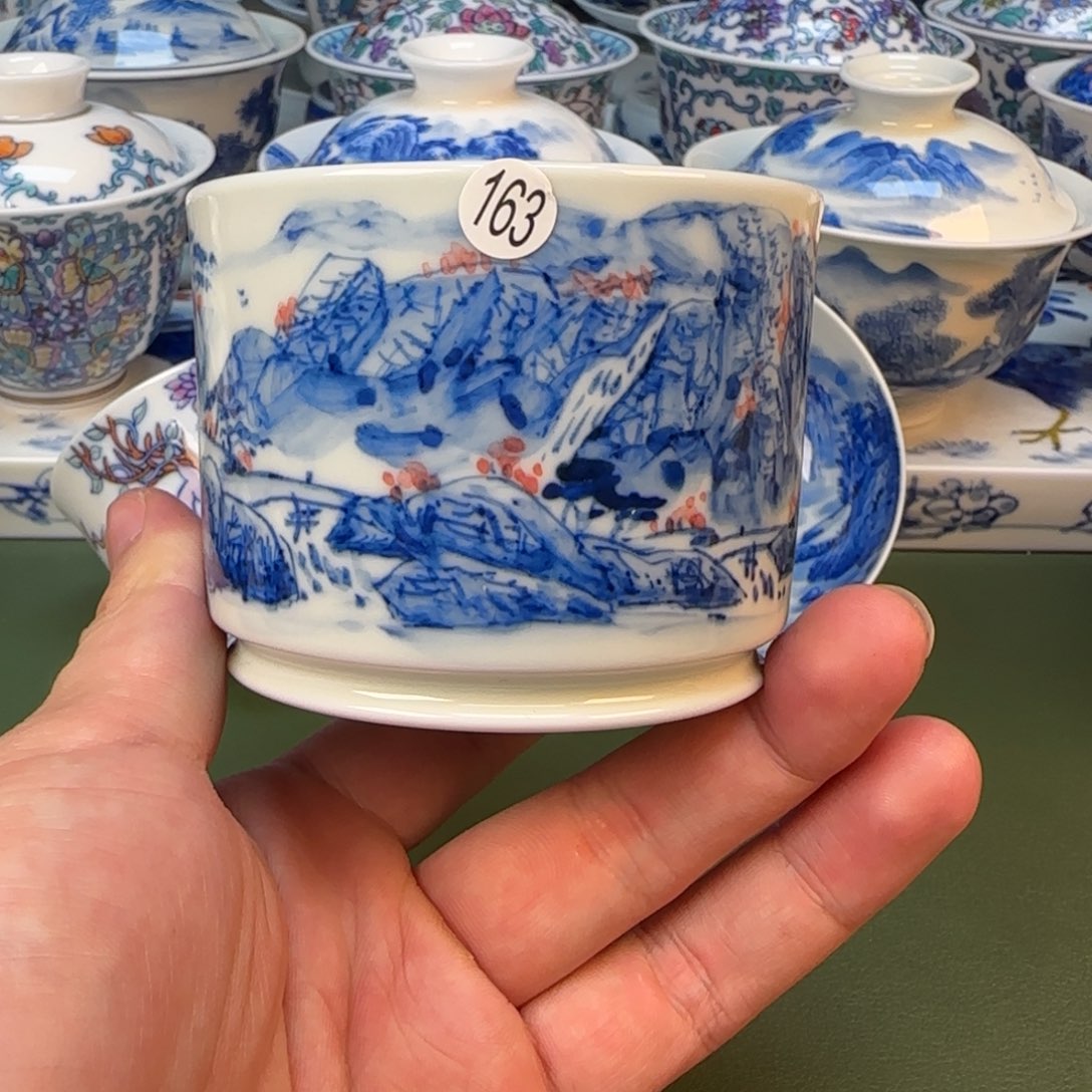 彦祖纯手工手绘茶具163