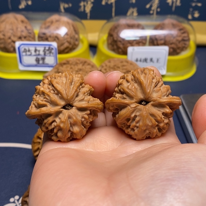 文玩核桃把件野生龙珠