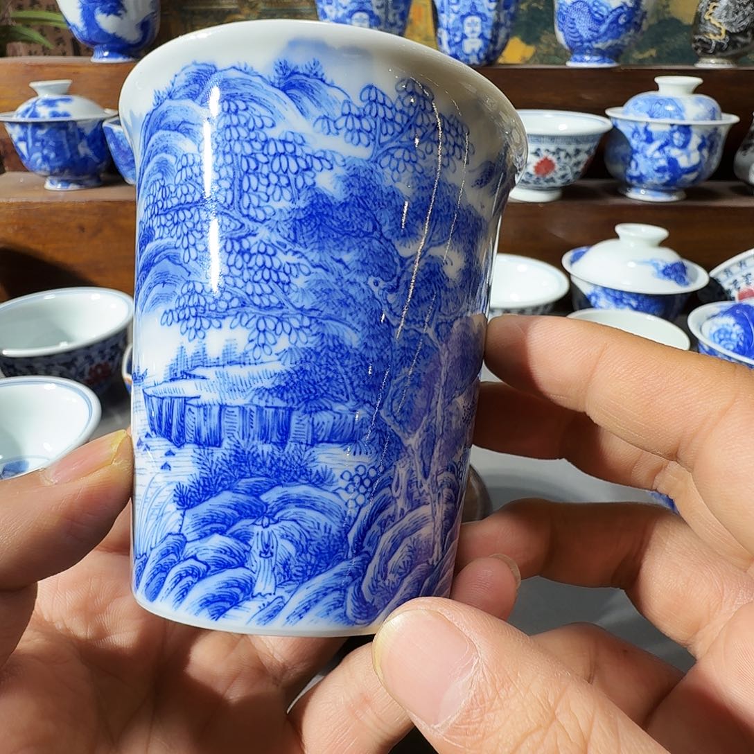 大***贵泥塑公道手工手绘微微瑕