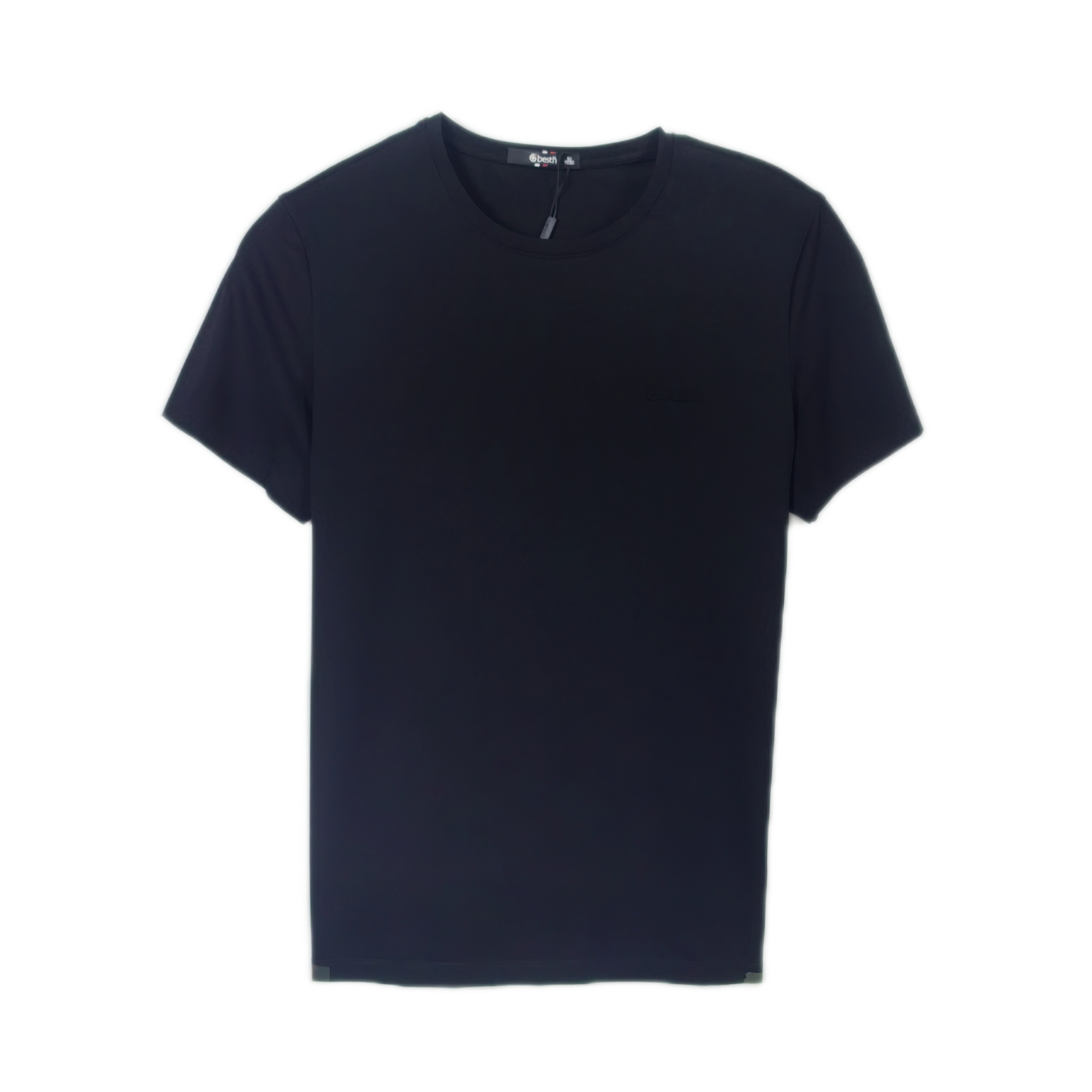 BS117301男士夏季短袖T恤休闲时尚百搭舒适简约纯色圆领短袖T恤