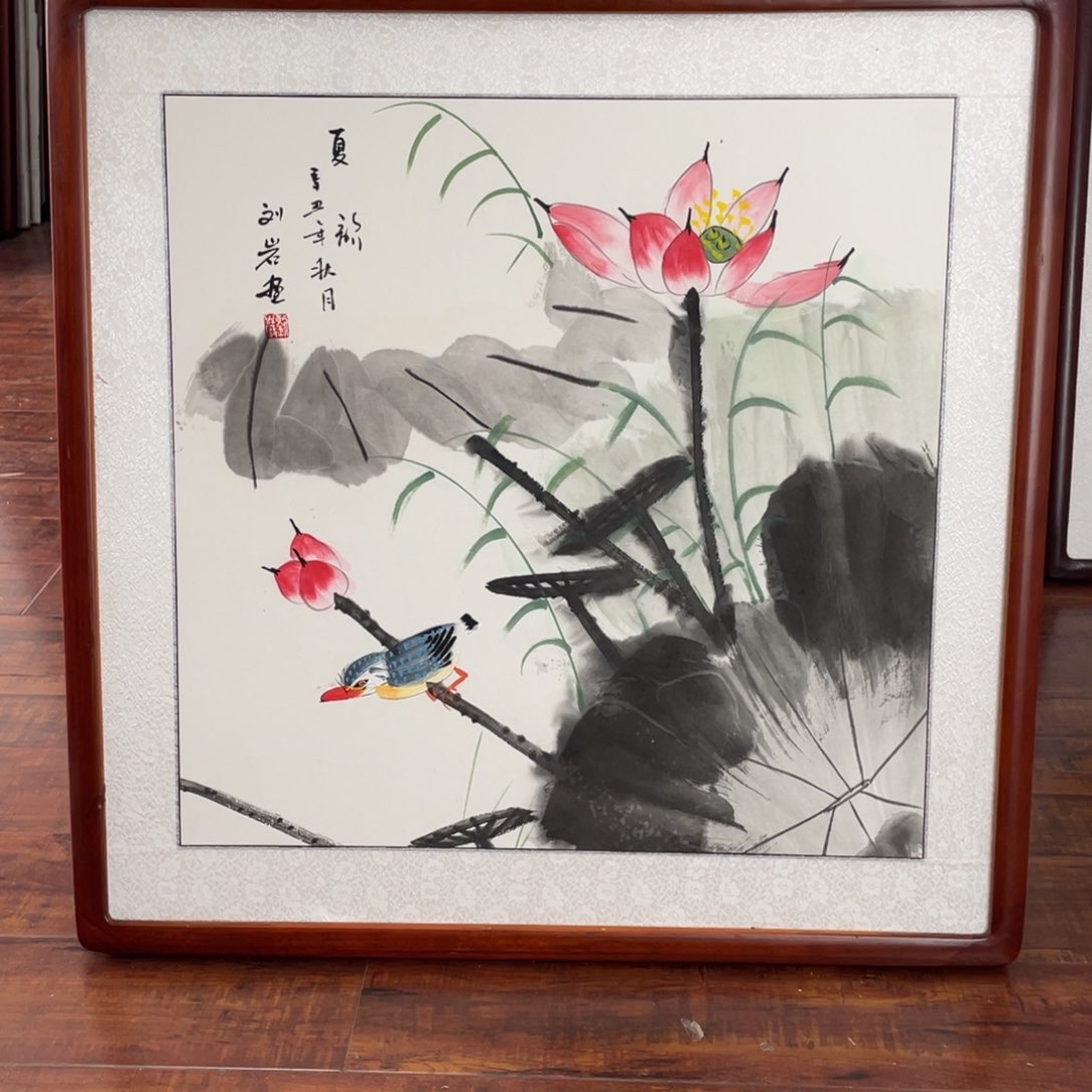 国画带框尺寸63*63厘米