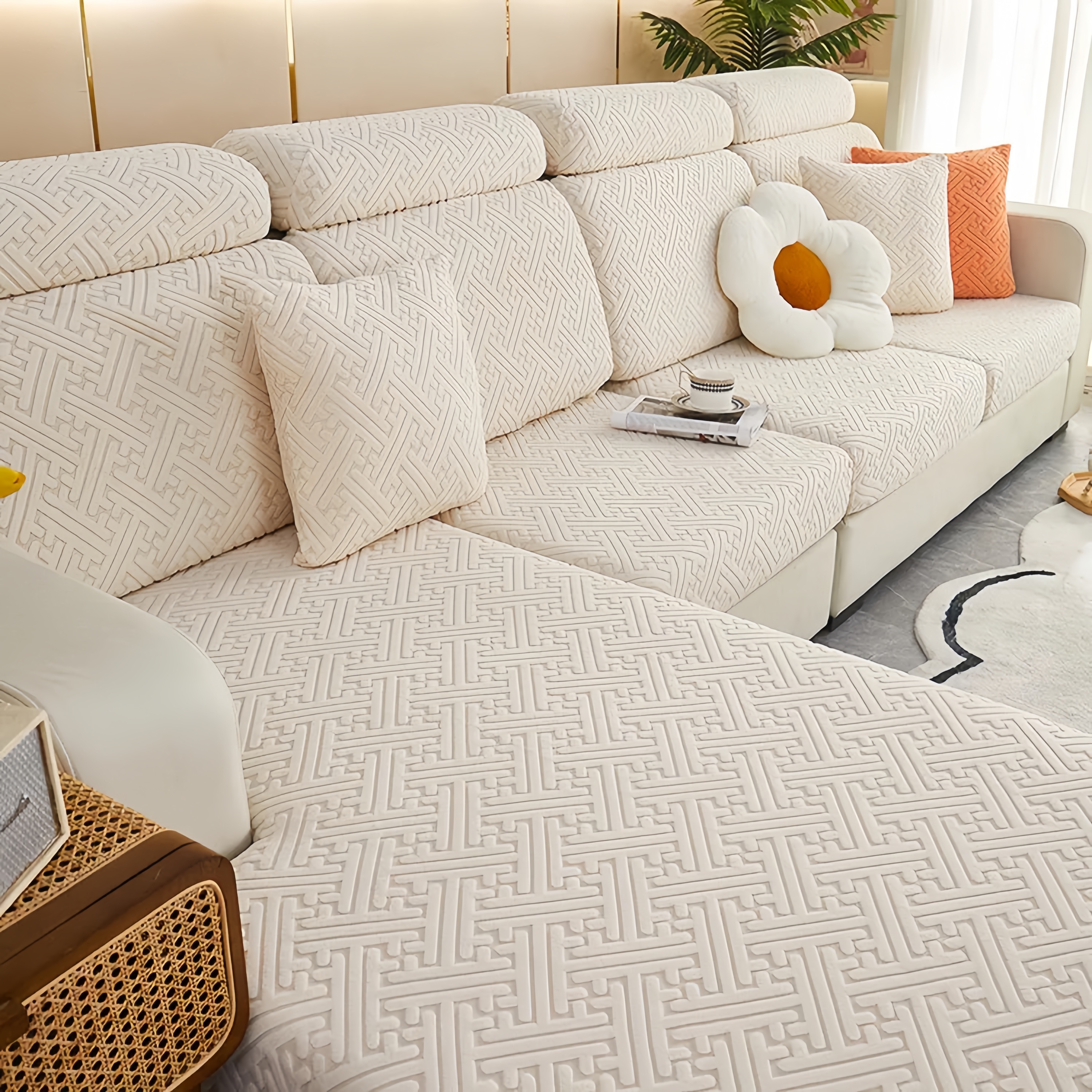 弹力沙发套罩全包防尘套防滑万能沙发垫套通通型罩套单人头枕