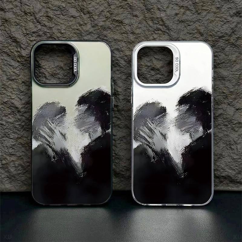 手机壳适用苹果16PRO华为VIVO小米OPPO一加艺术亲吻防摔保护套