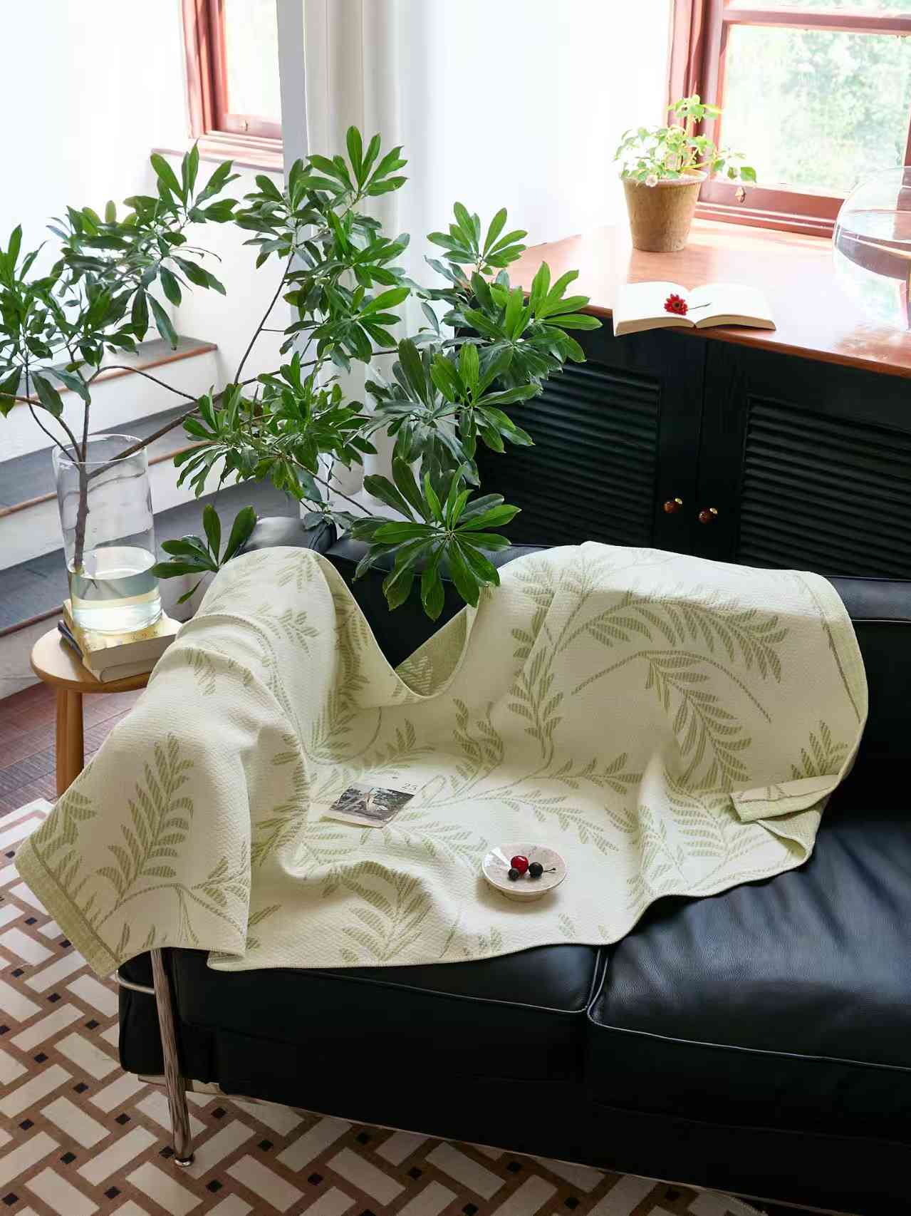 【绿樱绿色浴巾】 高端浴巾四季新款超柔吸水速干一条75*160