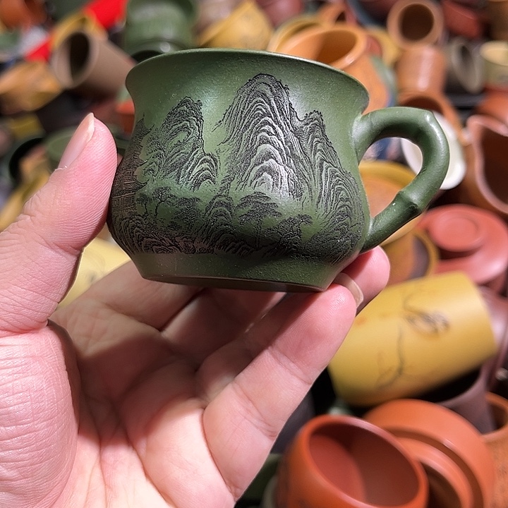 紫砂茶杯全手工紫砂主人杯