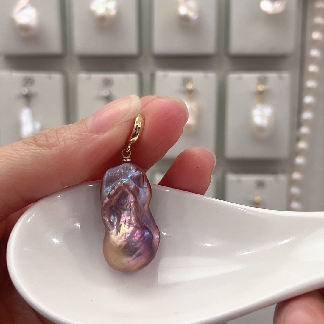 淡水珍珠吊坠(不含链)未镶嵌