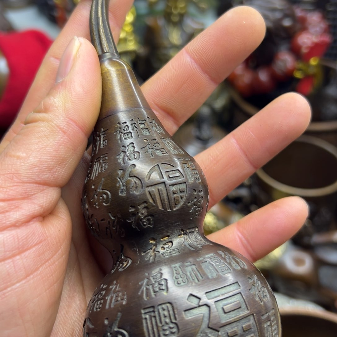 铜摆件欢迎欢迎你