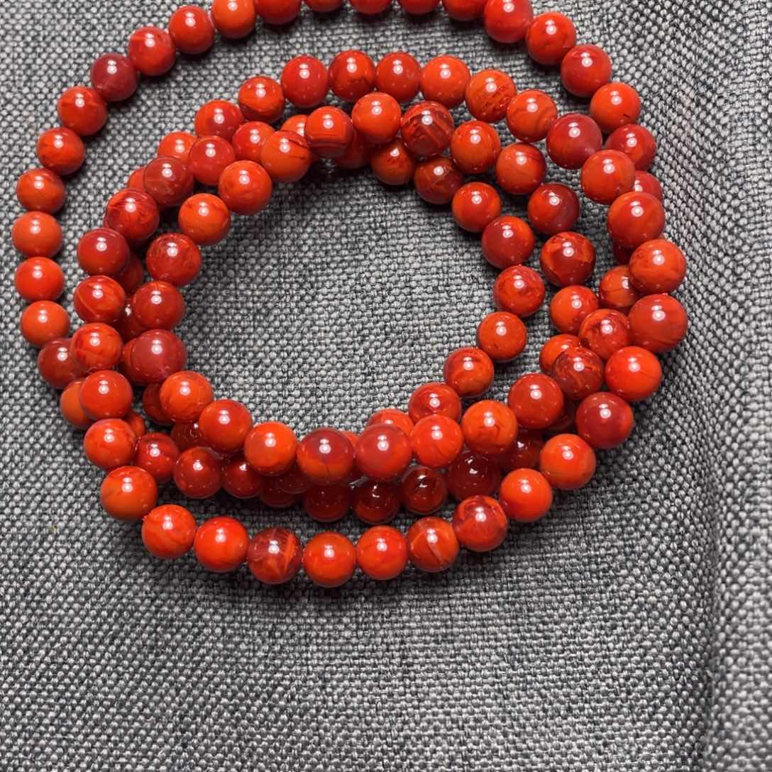 未镶嵌108项链南红玛瑙诗*