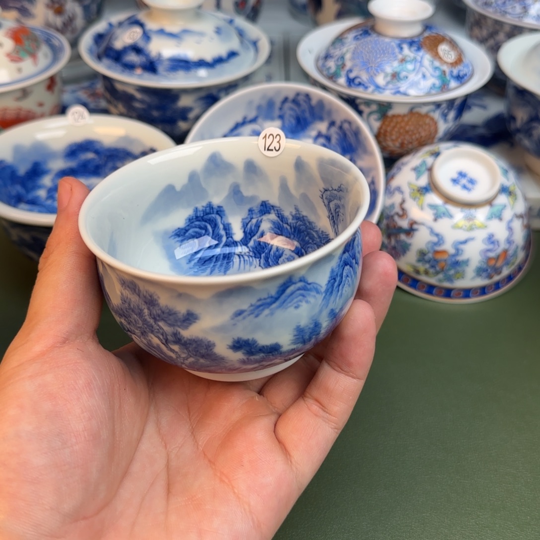 彦祖纯手工手绘茶具123