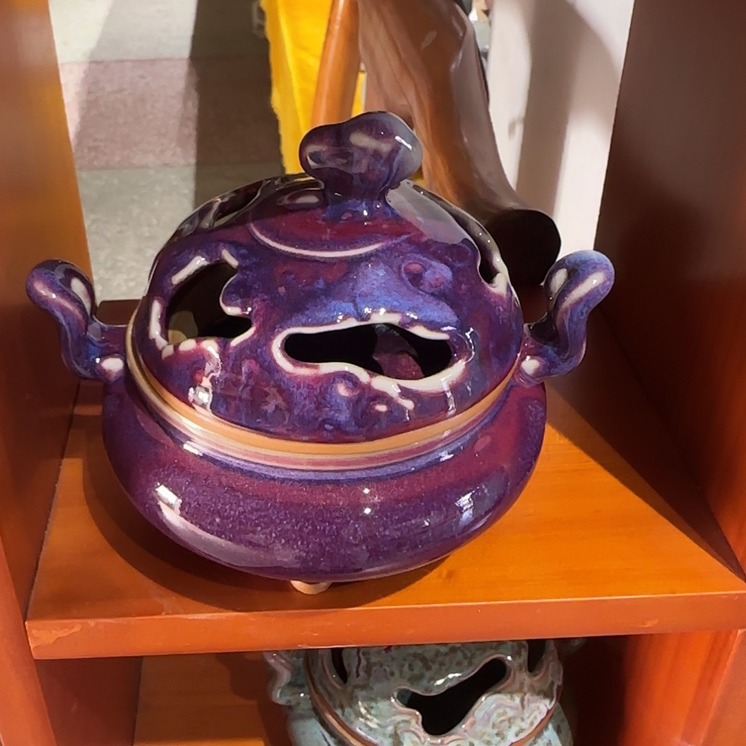 摆件陶郑家钧窑摆件