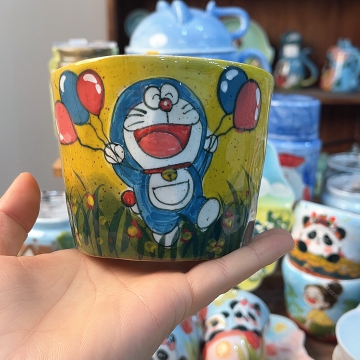 陶景德镇釉下手绘陶瓷 