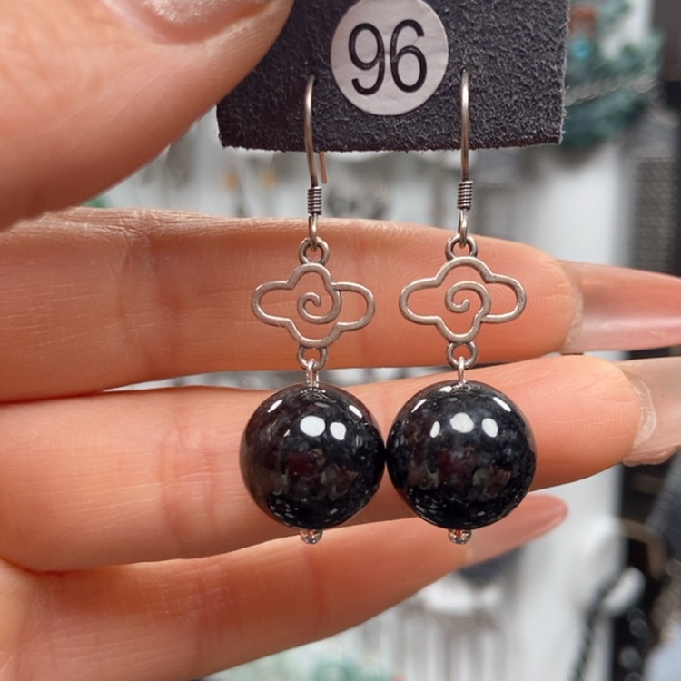 【闪购商品】翡翠耳饰银S925镶嵌耳饰