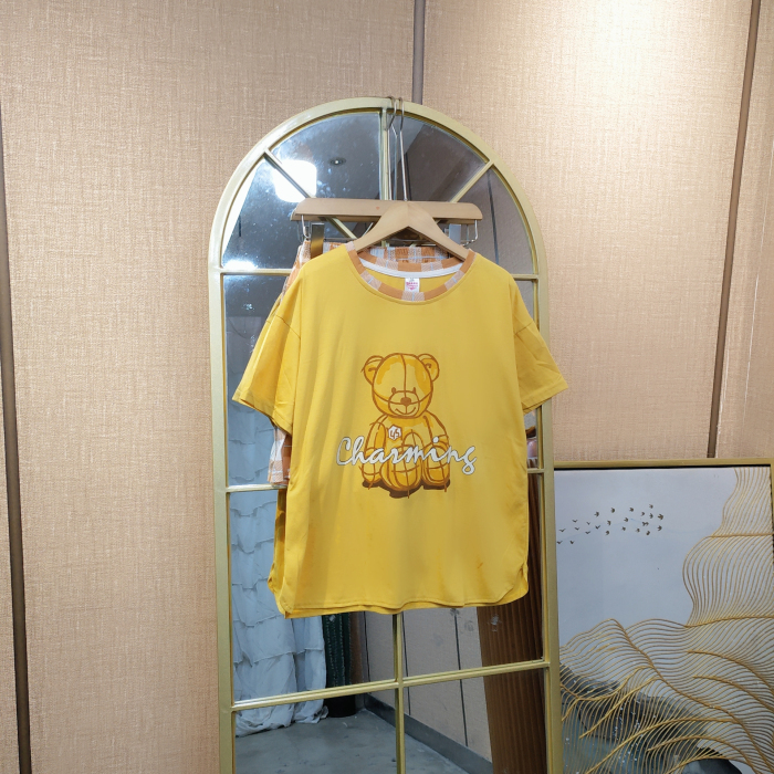 EW18孕妇黄色家居服套装M90-110