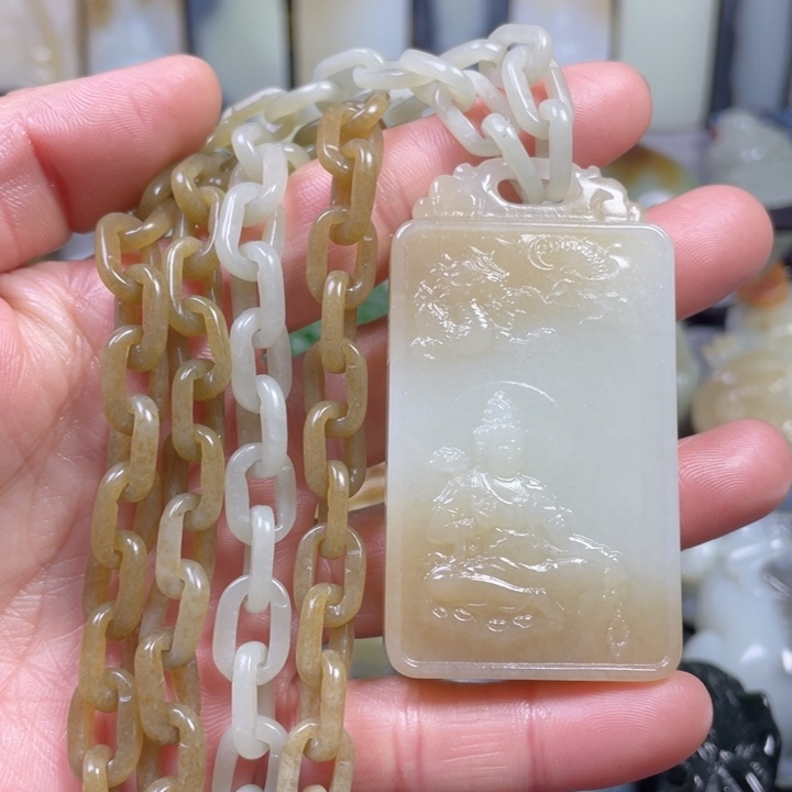 和田玉未镶嵌挂件