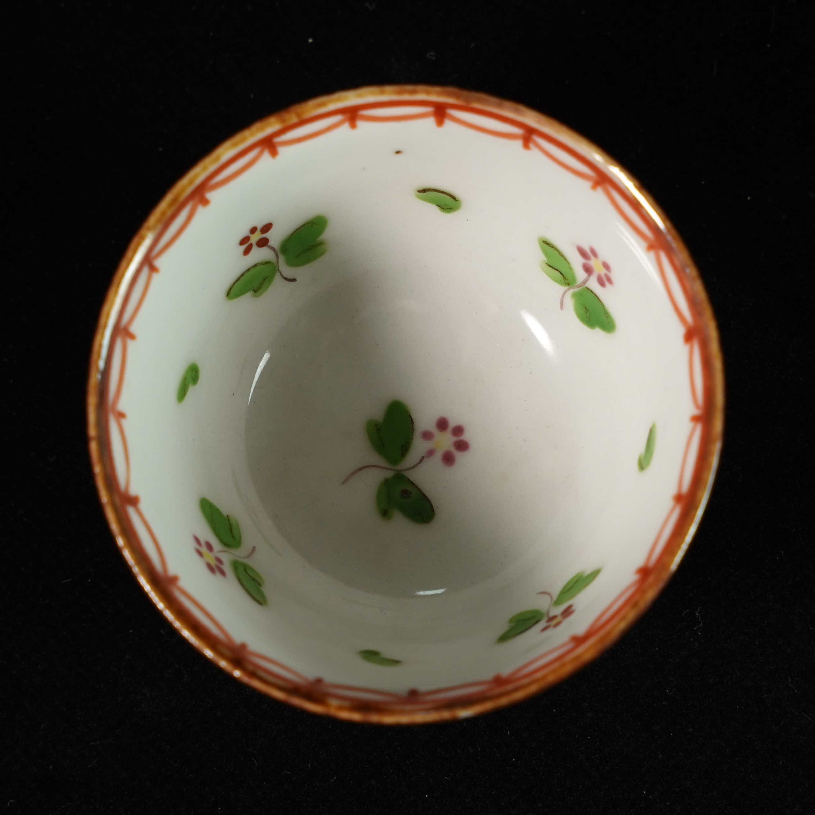 LABC250215038【十竹斋】清乾隆洋彩花卉紫金釉单杯