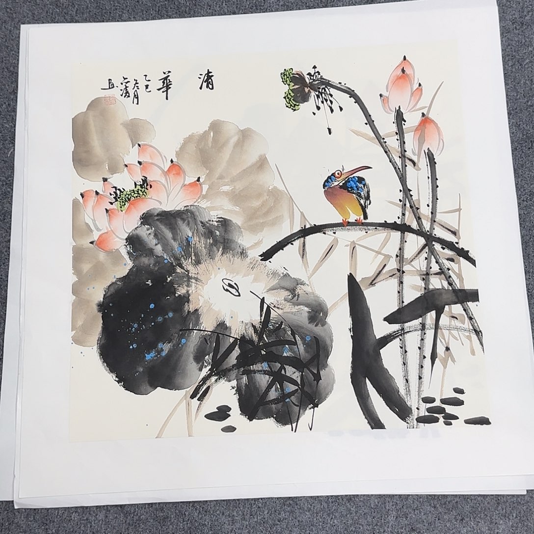 国画50*50纯手绘刘亦凌