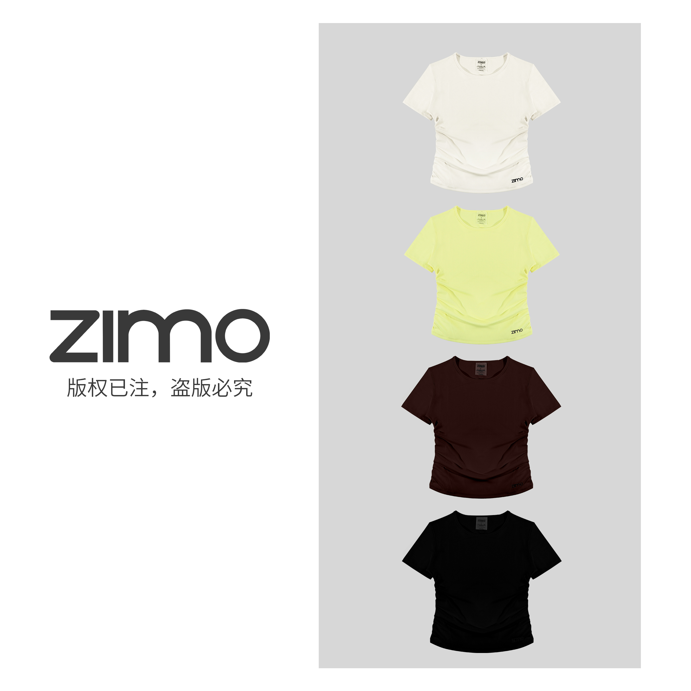 女士短袖186-zimo-瑜伽健身瑜伽服健身服YFDX186