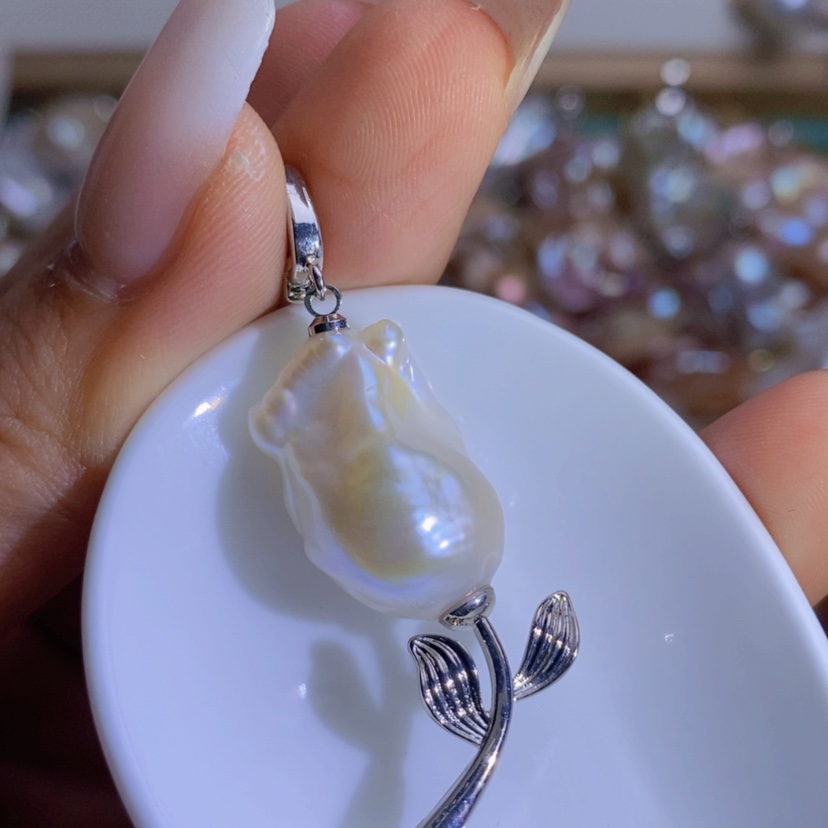 【闪购商品】合金淡水珍珠天然珍珠（微瑕）