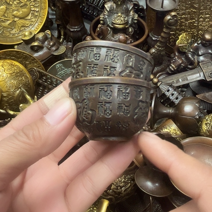 顺顺利利，铜器摆件