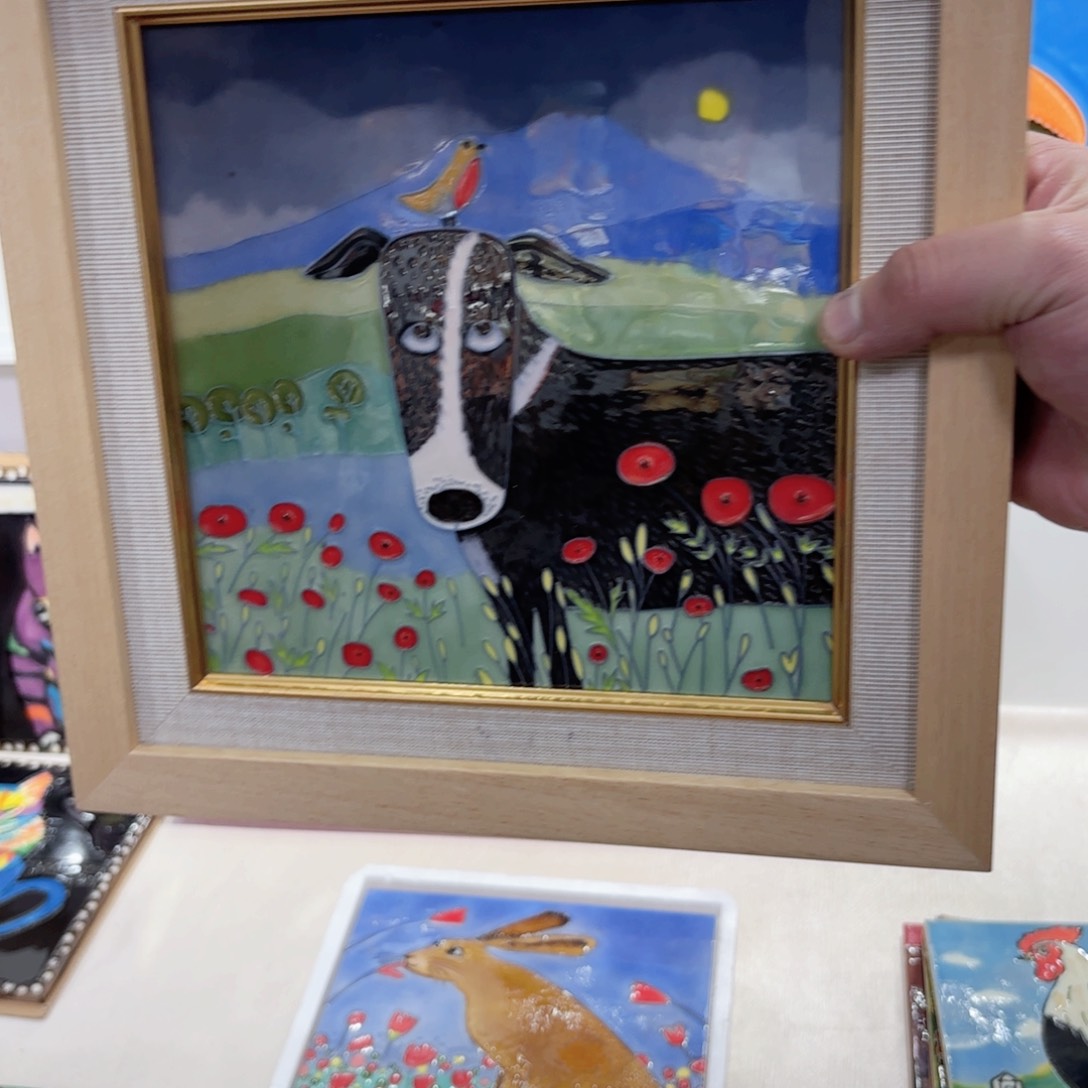 瓷片28.28连画带框特价福利