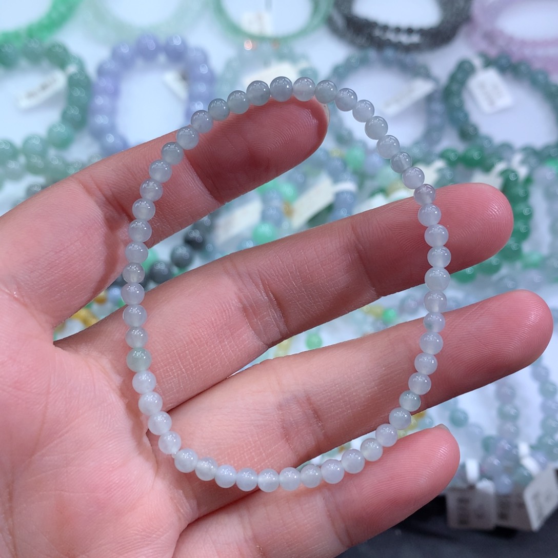 翡翠手链未镶嵌天然