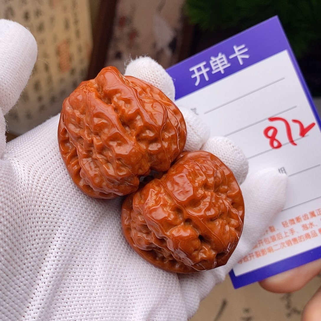 文玩核桃把件40蛤蟆头872