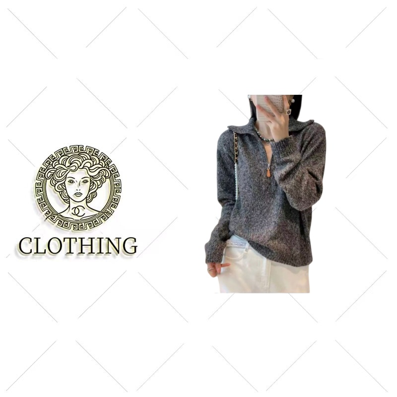 【CLOTHING/原创设计A】”华尔兹‘-立领’丨设计师款针织衫2367