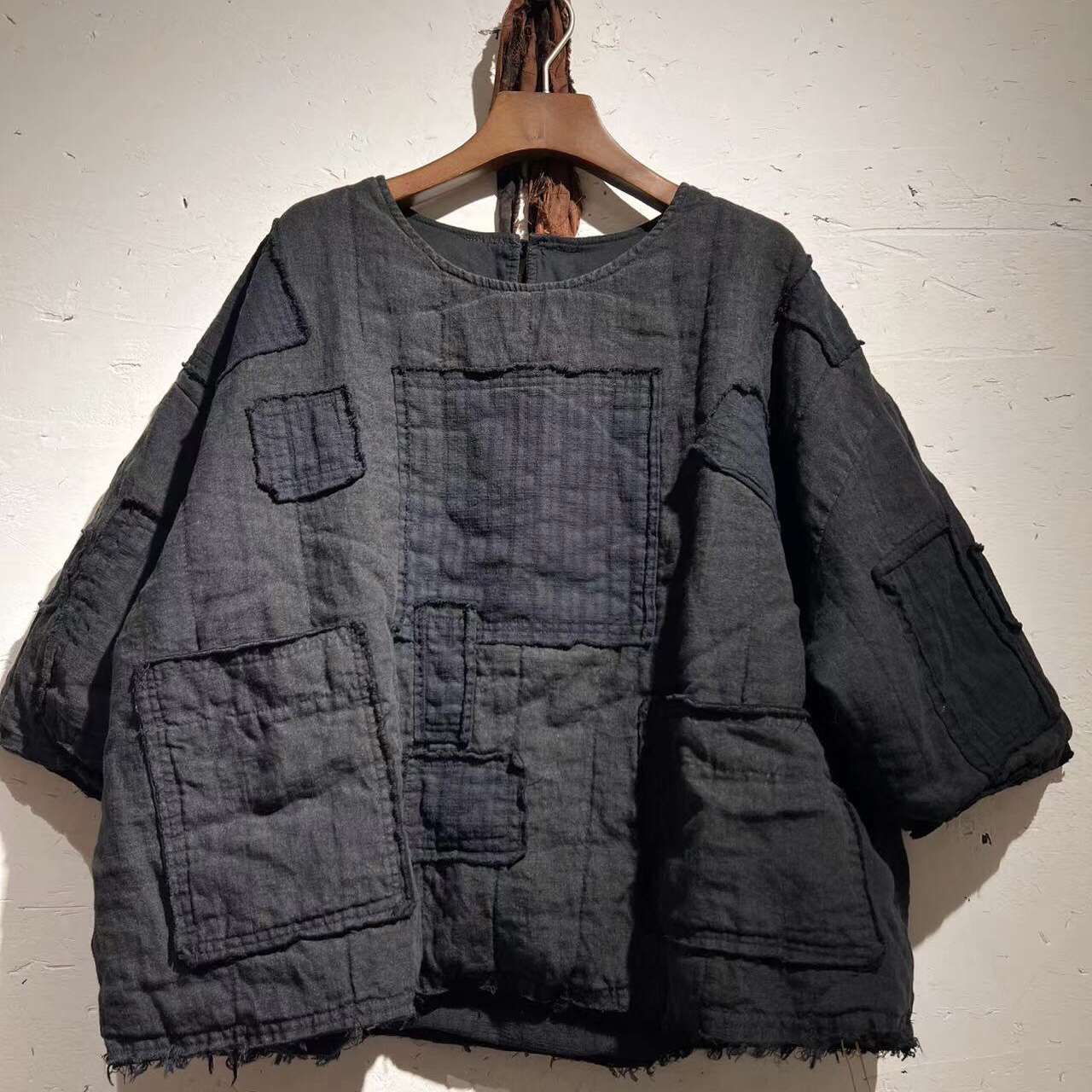 冬冬分享《衣路走来》378#独家定制款多拼中袖棉衣