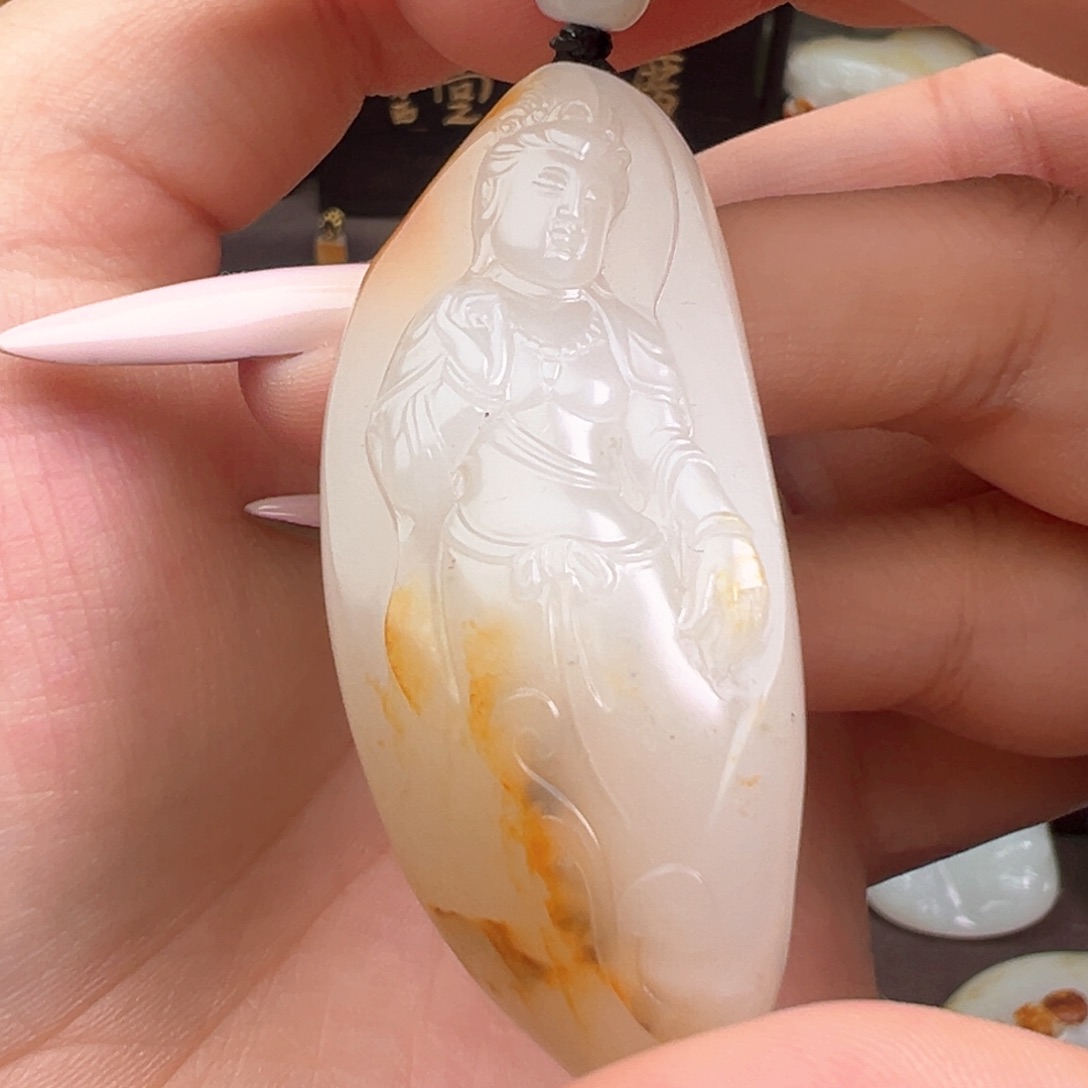 和田玉未镶嵌挂件