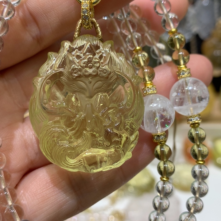 水晶颈饰未镶嵌潼天然