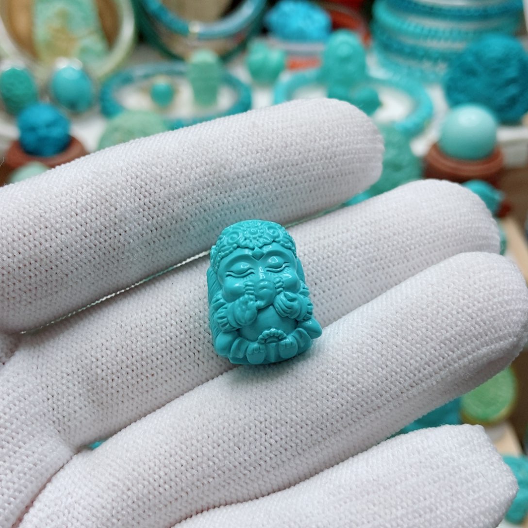 绿松石未镶嵌象神