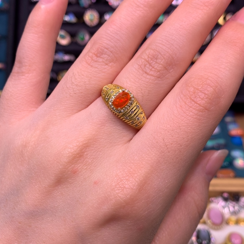 【闪购商品】欧泊戒指款式银S925镶嵌