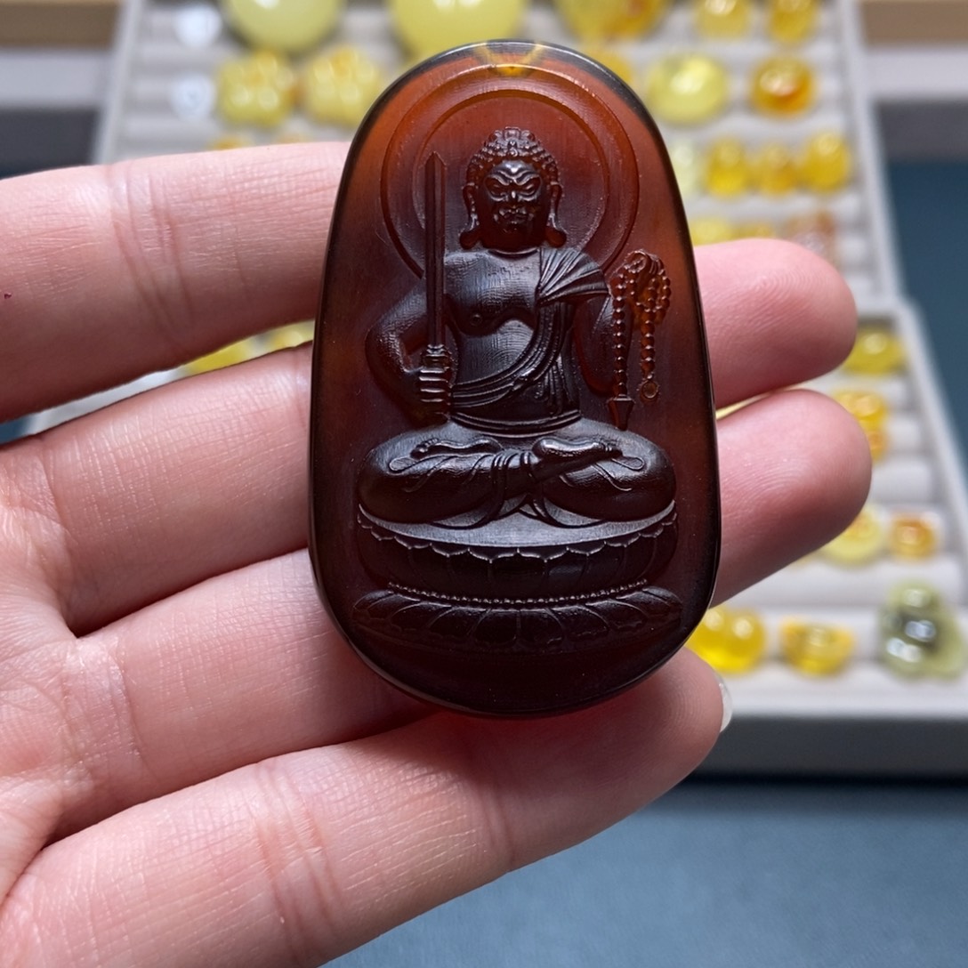裸石琥珀未镶嵌天然琥珀蜜蜡吊坠