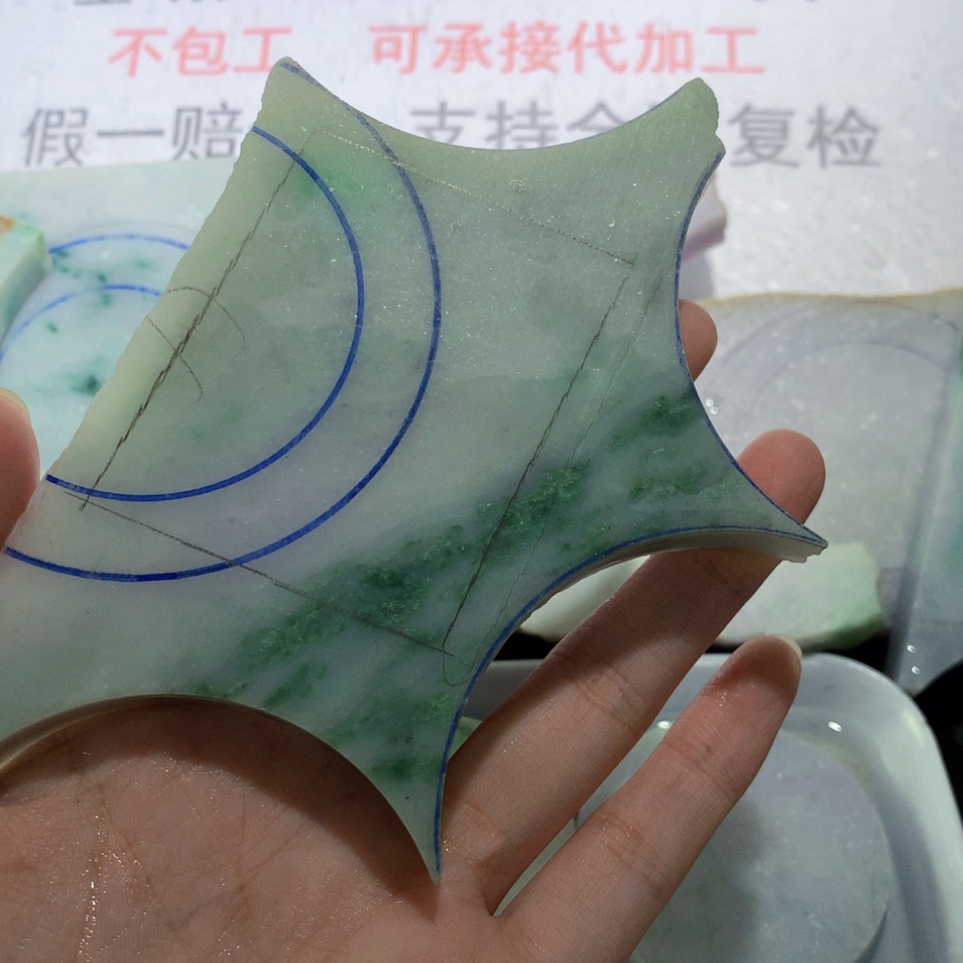 裸石翡翠天然缅甸a货6