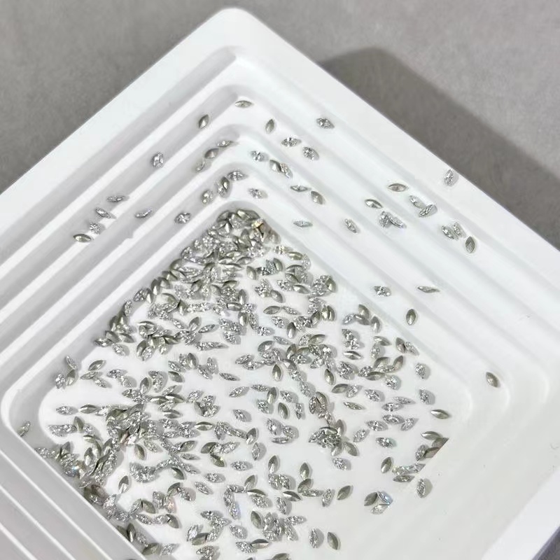 【5A锆石马眼】迷你平底马眼翅膀多色麦穗树叶DIY美甲饰品钻美甲钻