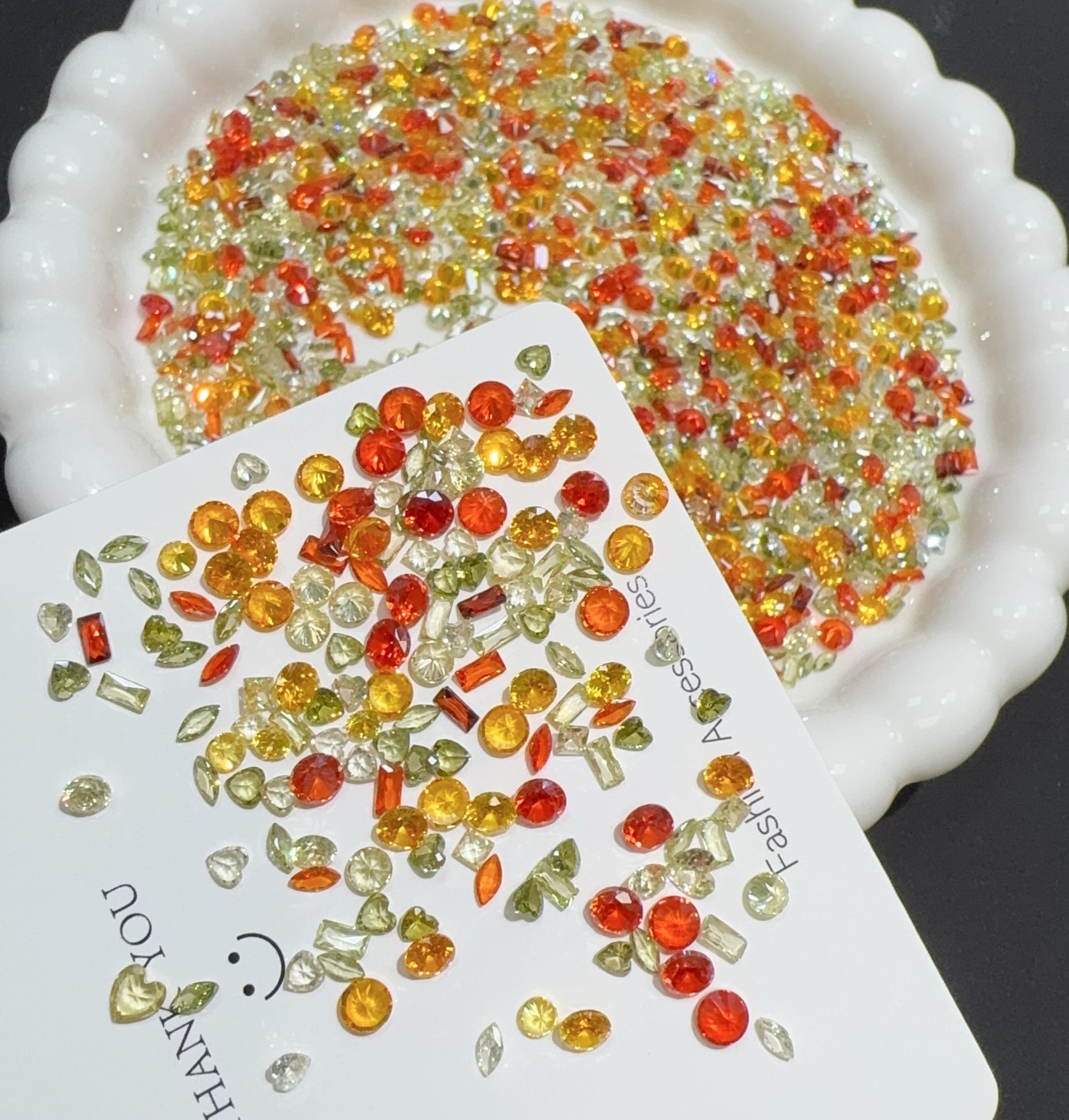 （迷你锆～轻奢款）美甲ins钻饰品粉色爆闪手工气质超闪网红流行裸色