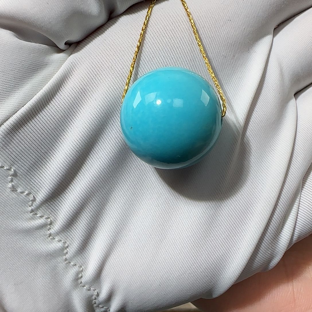 绿松石未镶嵌19mm➕单珠