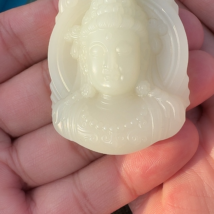 和田玉未镶嵌吊坠(不含链)