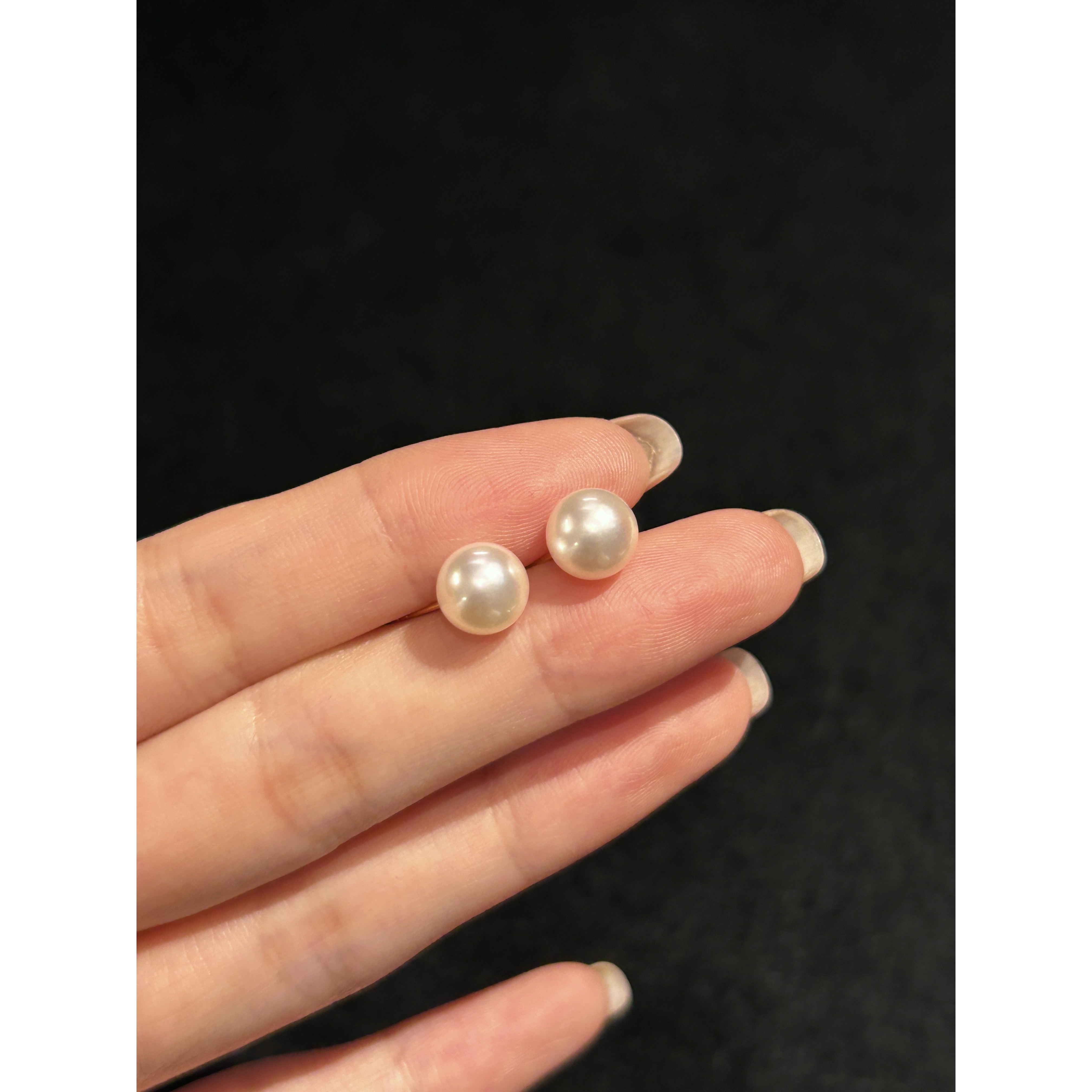 18K金 海水珍珠耳饰 246275 7.5-8mm