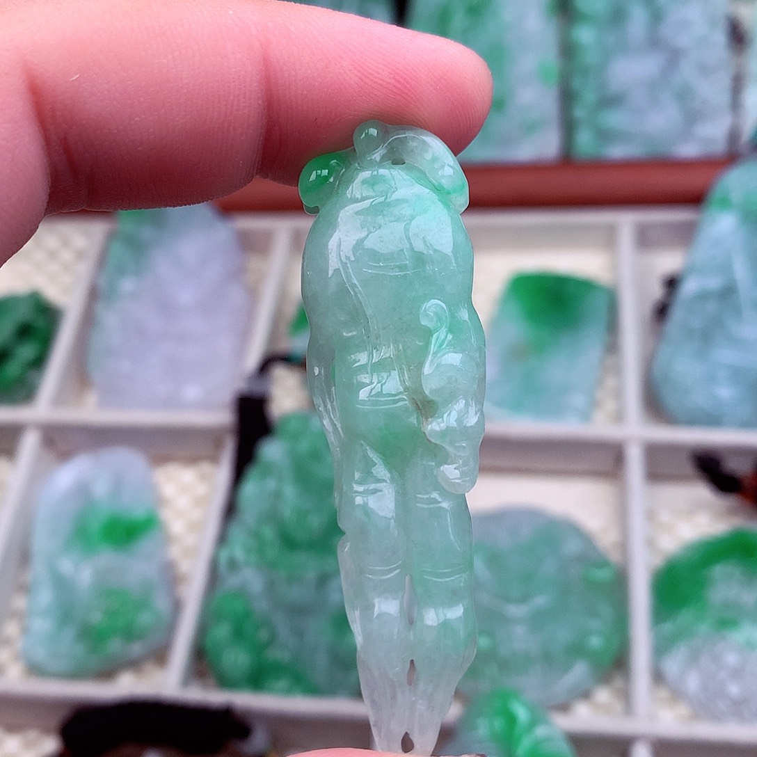 翡翠未镶嵌吊坠(不含链)