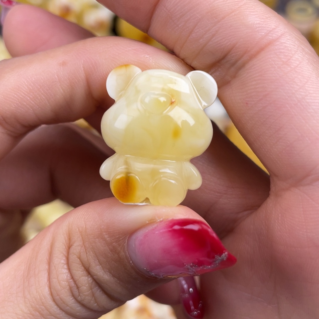 琥珀裸石未镶嵌蜜蜡