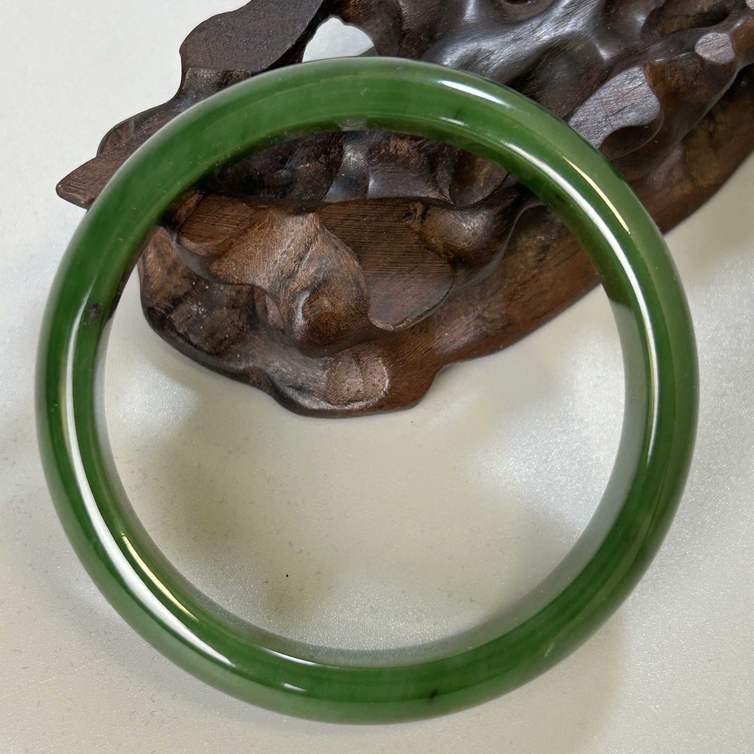 创汇期俄罗斯和田碧玉手镯3660