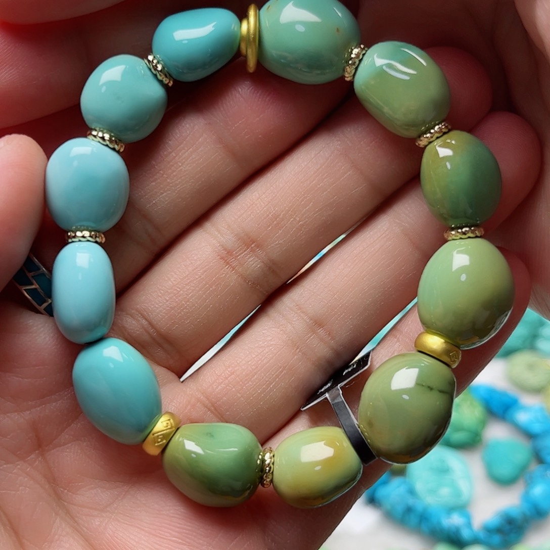 未镶嵌绿松石珠宝奇石