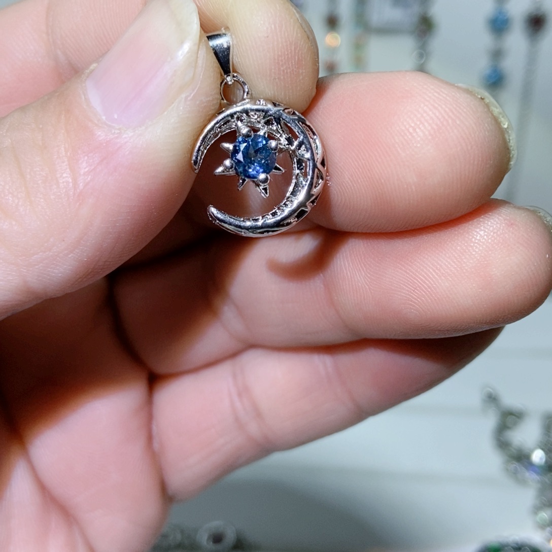 绿水晶戒指银S925镶嵌