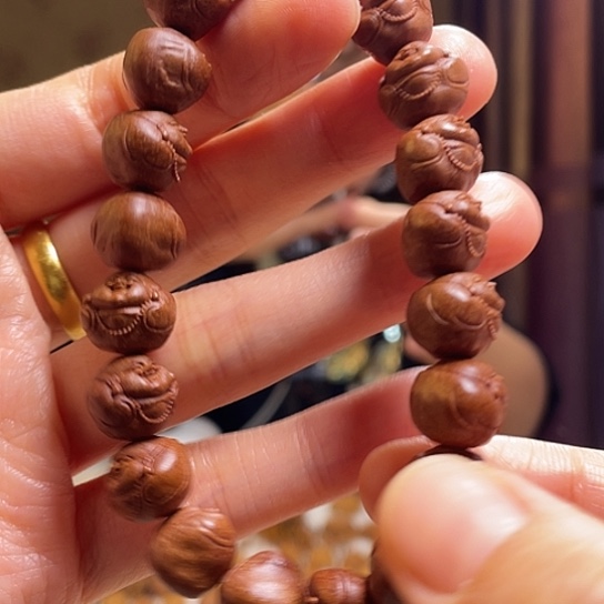 橄榄核手串/手链龙纹桃核