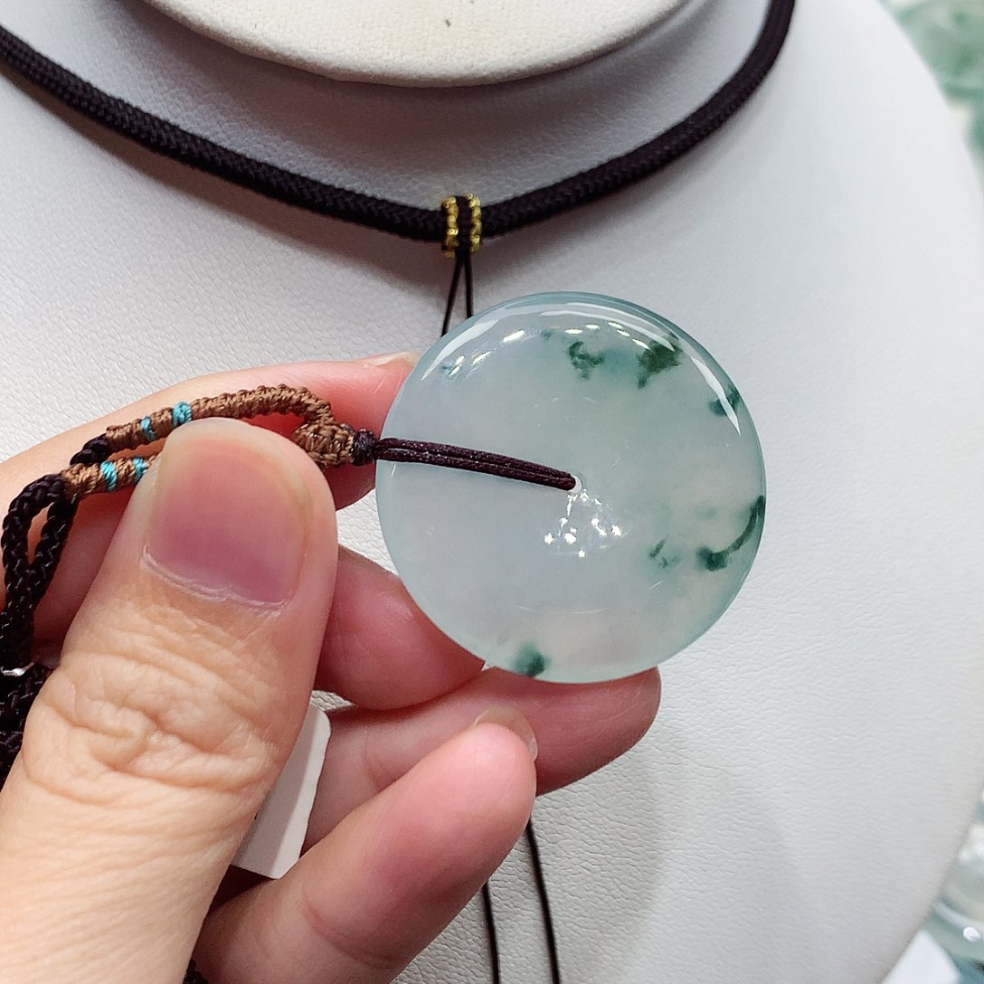 颈饰未镶嵌翡翠编号38，30.5/4.9