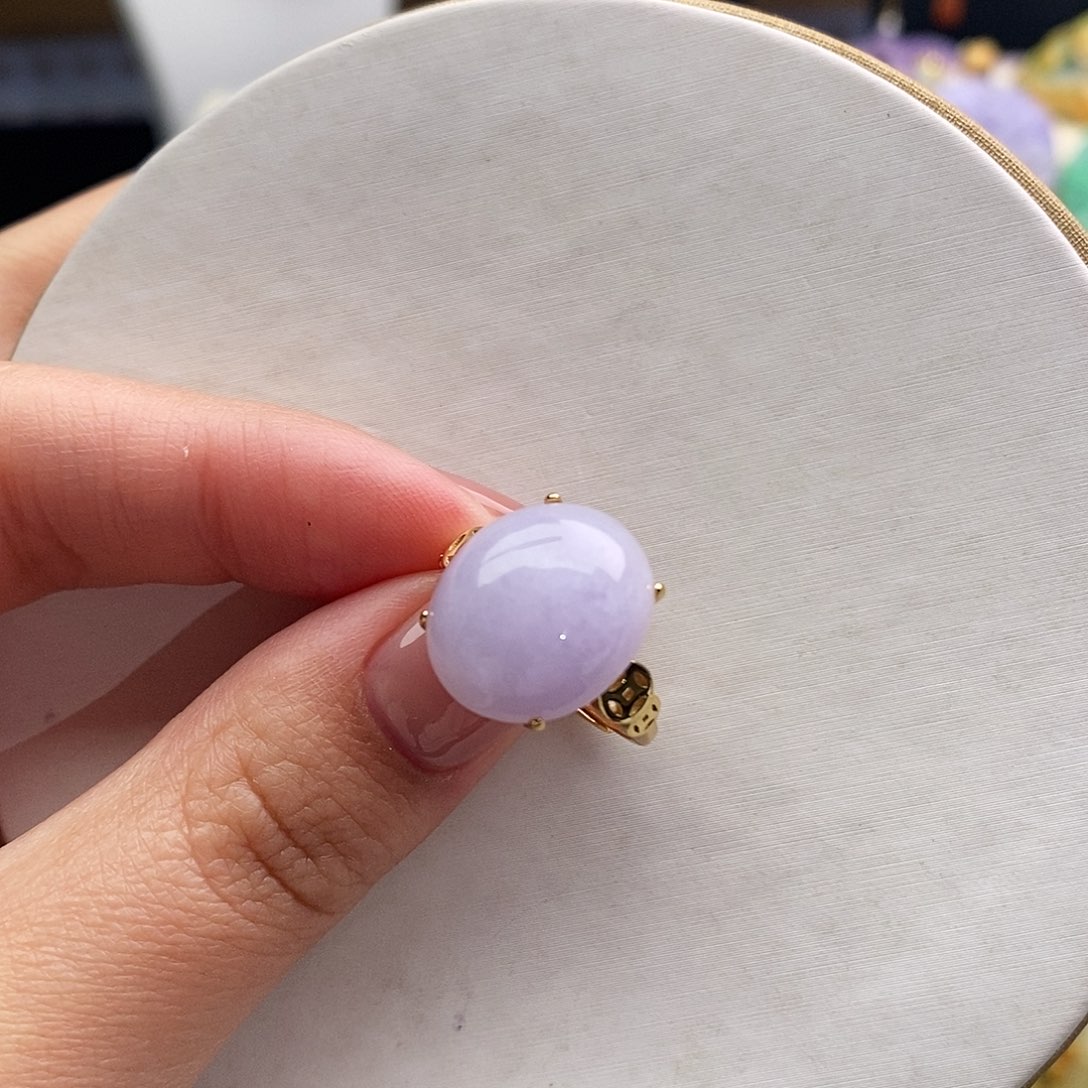 翡翠未镶嵌戒指戒指