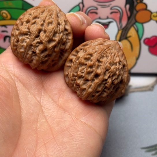 【闪购商品】把件文玩核桃金牛边38