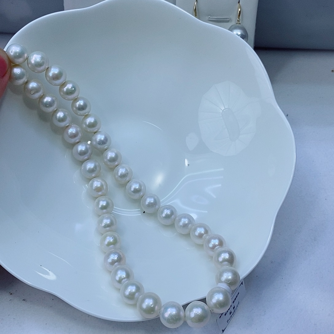 淡水珍珠颈饰银S925镶嵌